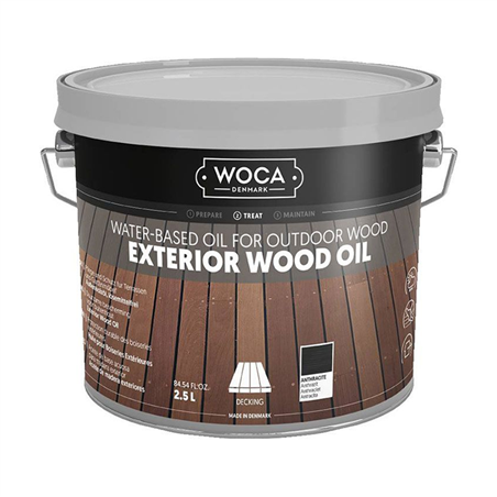 WOCA Exterior Oil Anthraciet 2,5 L