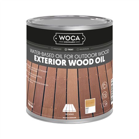 WOCA Exterior Oil Grijs 0,75 L