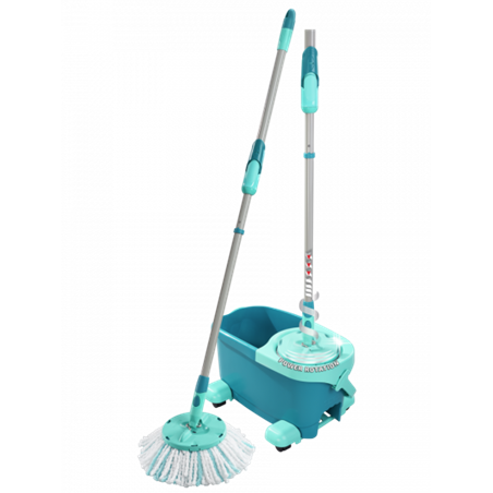 Leifheit clean twist disc mop ergo - dweil compleet systeem met wieltjes