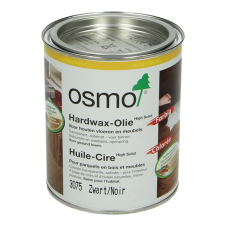 OSMO Hardwax Olie 3075 Zwart 2,5L