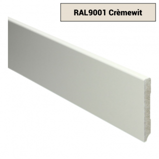 MDF Moderne plint 90x12 voorgelakt RAL 9001