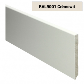 MDF Moderne plint 120x12 voorgelakt RAL 9001