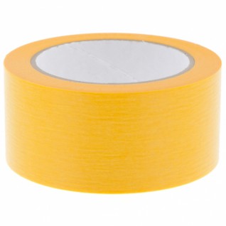 Afplaktape 50 mm rijstpapier hoogwaardig, oranje , 50 mtr