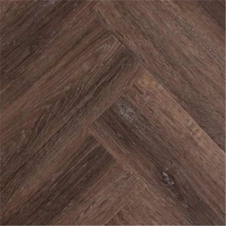 DFD Smoked Oak Dark plak Visgraat (PVC) 2,5mm x15,24cm x 60,96cm