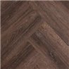 DFD Smoked Oak Dark plak Visgraat (PVC) 2,5mm x15,24cm x 60,96cm