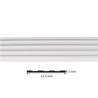 Trap antislip strip zelfklevend wit 1,35cm breed