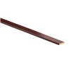 Meranti plint recht 56x13 mm gelakt ( per 2,45 m1)