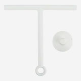 Wisser met zuignap 22 cm wit