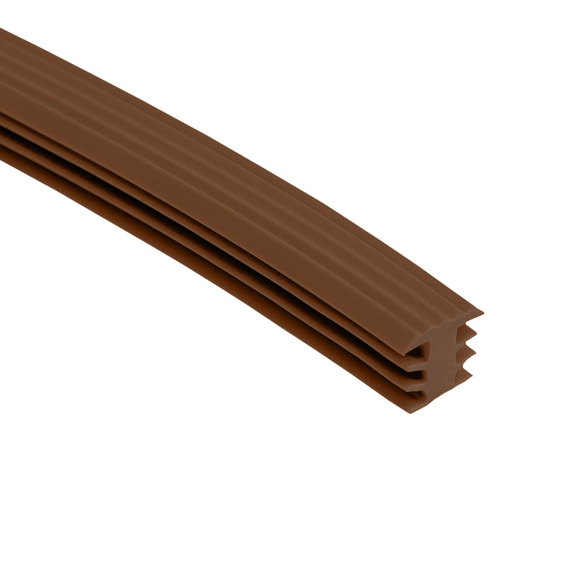 Trap antislip bruin T-profiel/ trapneusprofiel (infrezen)