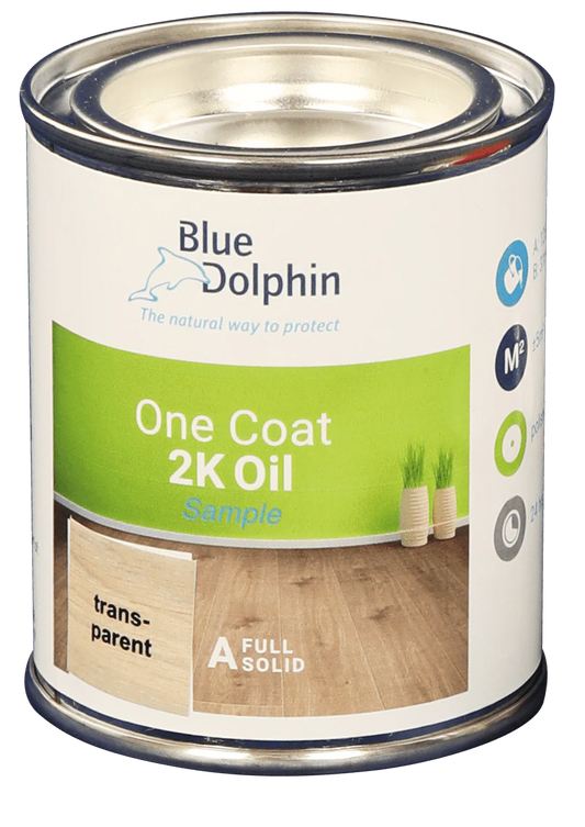 Blue Dolphin One Coat 2K Oil Bianco Cosmic Grey demo/bijwerk blikje ( harder los verkocht)