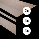 Pvc traptreden set voor 4 treden Gemberkoek Ultra Mat