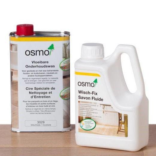 Osmo Onderhoudsset Wit (Wisch Fix + Onderhoudswas wit)