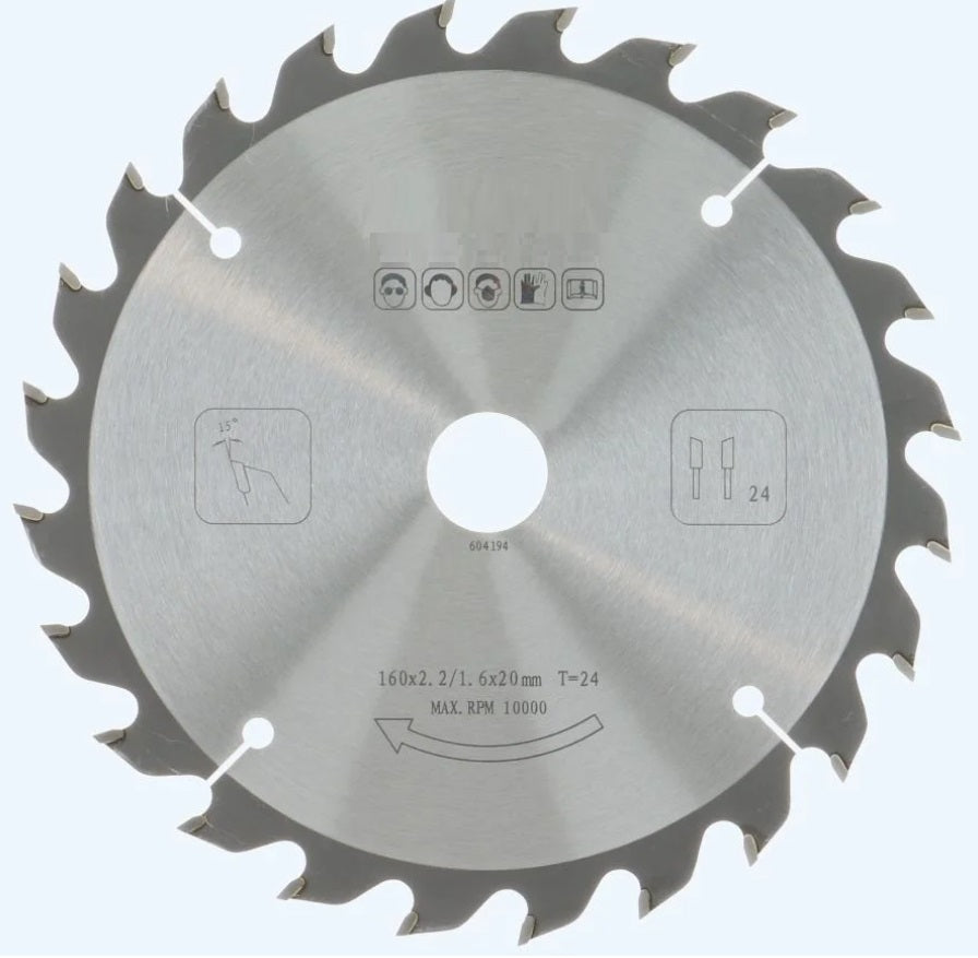 Zaagblad PROF 160 x 20 mm T24 (hout)
