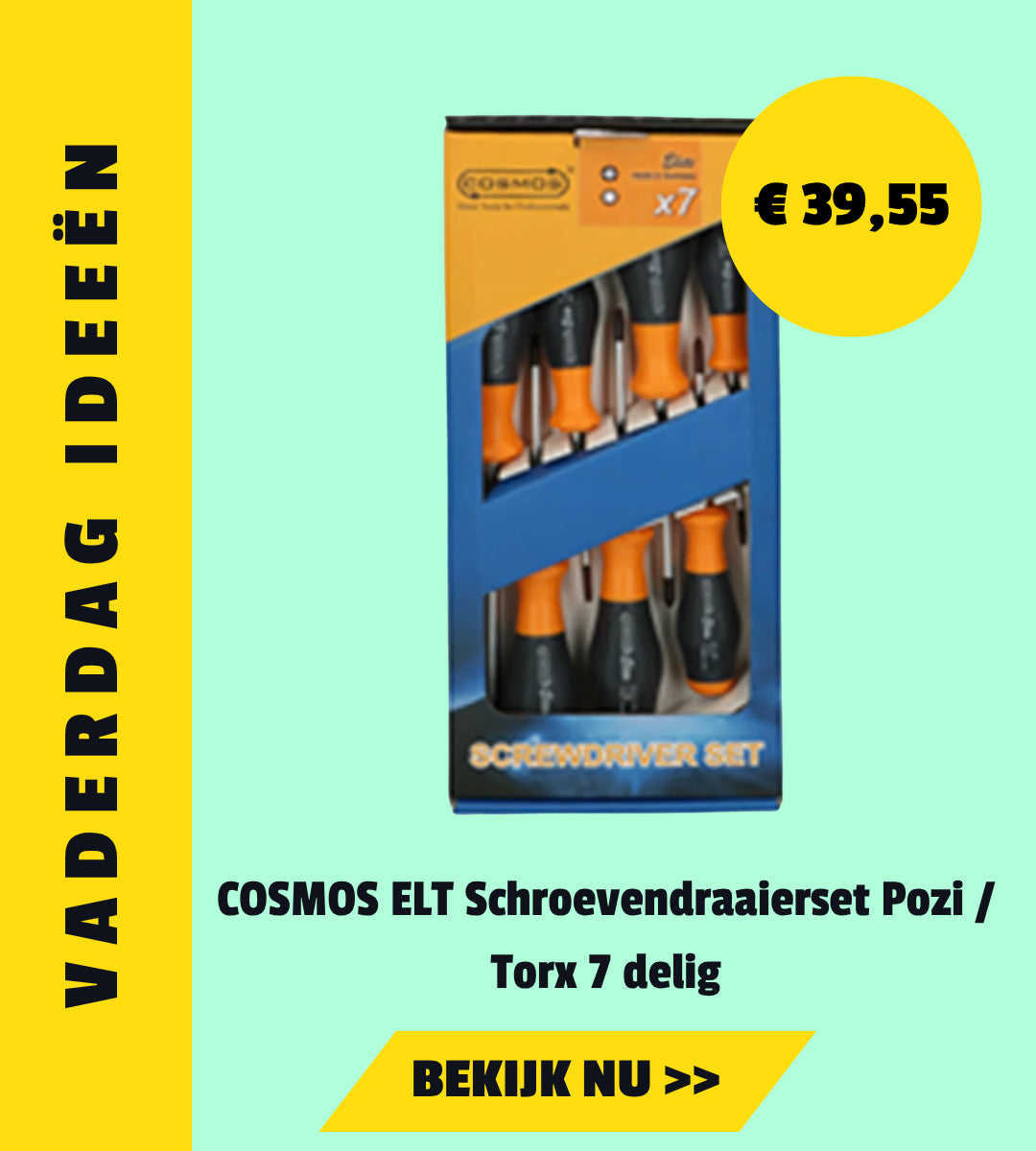 COSMOS ELT Schroevendraaierset Pozi / Torx 7 delig