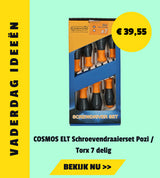 COSMOS ELT Schroevendraaierset Pozi / Torx 7 delig