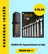 COSMOS PSI ringsteeksleutel in set 8dlg