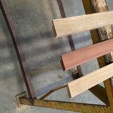 Massief Eiken plint 15 x 54 mm., onbehandeld.