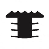 Trap antislip grijs T-profiel/ trapneusprofiel (infrezen)