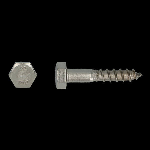 Houtdraadbout Ø6x30 DIN 571 RVS A2 (200 stuks)