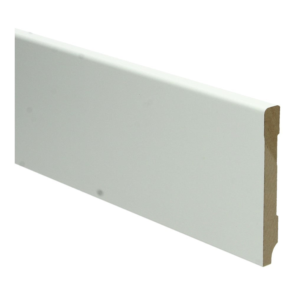 Plint Modern 90x12 wit voorgelakt RAL kleur 9010