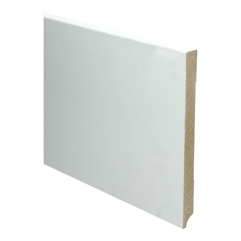 Plint Modern 220x18 wit voorgelakt RAL 9010