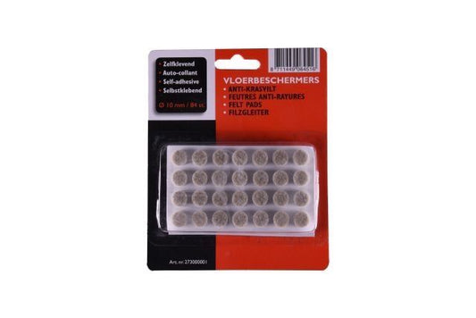 Anti-krasvilt zelfklevend Ø 10mm 84st