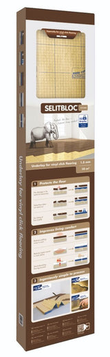 Selitbloc ondervloer 1,5mm voor klik PVC/Vinyl 10,2 m2 per pak