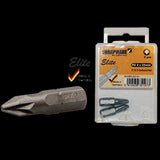 Bits Elite 25mm 1/4" C6.3 PZ 3 (2 stuks)