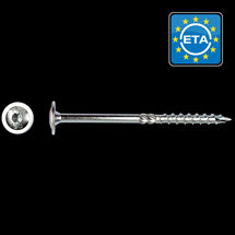 Tellerkopschroef Ø 10x300 Zn (T40) 50 STUKS (flenskophoutschroef)