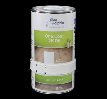Blue Dolphin One Coat 2K Oil White demo/bijwerk blikje ( harder los verkocht)