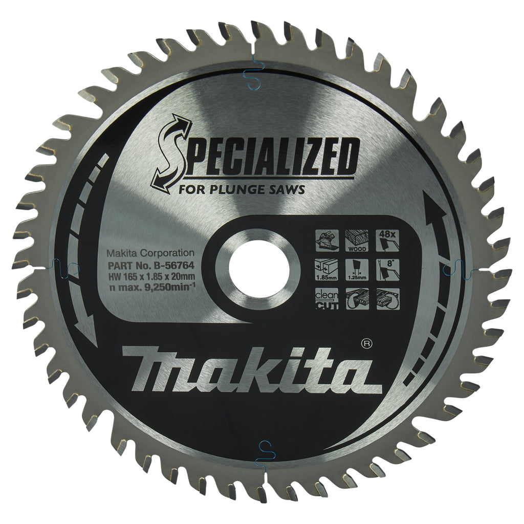 Afkortzaagblad MAKITA 165 x 20 mm T48