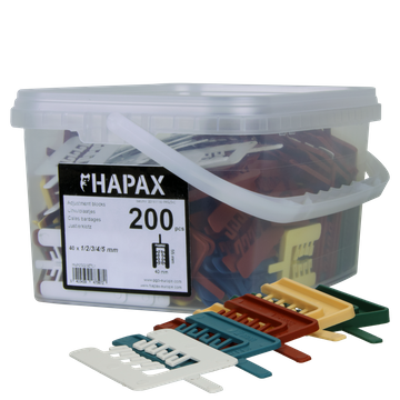 HAPAX assortiment uitvulplaatjes 40x55 / 200 stuks