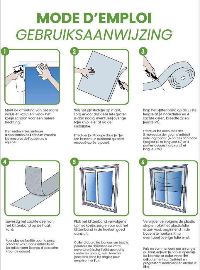 Raamfolie isolerend 250x150cm