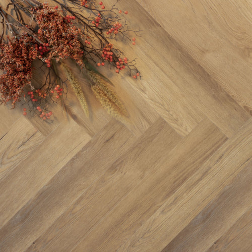 Aanvullende productfoto 4 van Douwes Dekker PVC klik brede visgraat gemberkoek Ultra Mat